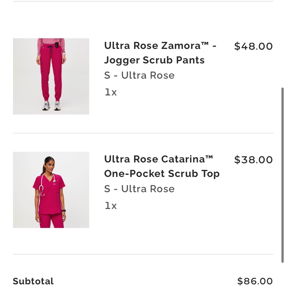 Figs Pink Set